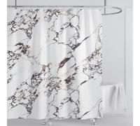 Tenda da doccia impermeabile effetto marmo 3D 160x183cm/Larghezza x Altezza Tenda da doccia impermeabile per l'arredo del bagno, stampata per vasca da bagno