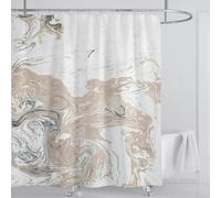 Tenda da doccia impermeabile in marmo 130x183cm/Larghezza x AltezzaTenda da doccia impermeabile per bagni umidi, doccia, arredamento per il bagno stampato e lavabile