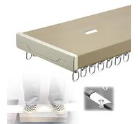 Tenda da doccia in alluminio personalizzabile e asta divisoria, design flessibile per appendere e spostare facilmente il montaggio a soffitto o a parete, ideale per uso domestico e bagno