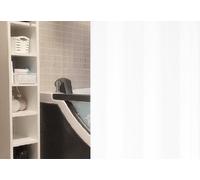 Tenda Da Doccia In Vinile Standard Bianca 180x200cm. Pellicola In Vinile Sottile