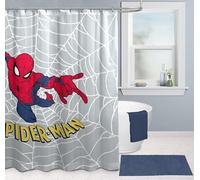 Tenda da doccia Marvel Spiderman, 178 x 182 cm, in tessuto, decorazione per il bagno