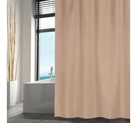 Tenda da Doccia MSV 180x200cm, Cappuccino, Poliestere Impermeabile per bagni Eleganti e Moderni, Ideale per Creare un'atmosfera Calda e invitante, 180 x 200 cm