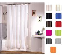 Tenda da doccia MSV tinta unita bianca