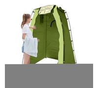 Tenda da doccia per esterni, per WC portatile e cambio privacy, per campeggio, escursionismo, leggera, impermeabile, con borsa portaoggetti, altezza 190 cm