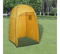 Tenda da doccia per spogliatoio, campeggio, tenda per WC, per esterni, spiaggia, piscina, spogliatoio, tessuto in poliestere con cerniera, giallo