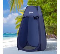 Tenda da Doccia Pop Up Impermeabile in Poliestere e Plastica, 100x100x185 cm, Blu Navy