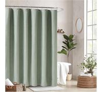 Tenda da Doccia Tenda da Doccia in Lino Tenda da Bagno addensata Impermeabile su Due Lati Tenda da Doccia Semplice per Hotel Tende da Bagno,I,60''W*84''H