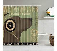 Tenda Da Doccia Weimaraner Ascoltare Musica Cuffie Impermeabili Tende Bagno Ganci Inclusi Idee Per Decorare Il Bagno Accessori In Tessuto Poliestere 180x180cm