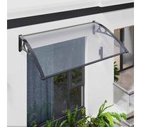 Tenda da esterno 120 x 90 cm resistente agli urti in policarbonato e alluminio resistente alle intemperie per porta baldacchino patio ombra giardino soluzione di protezione