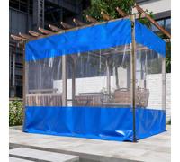 Tenda Da Esterno Impermeabile,Telone in Plastica Trasparente,Tenda 0,3mm,WxH-2.1x2.8m/6.9x9.2ft