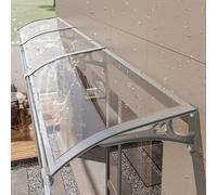 Tenda da esterno in alluminio per finestre e porte, in policarbonato, per pioggia e neve, protezione UV, design silenzioso, baldacchino resistente alle intemperie.
