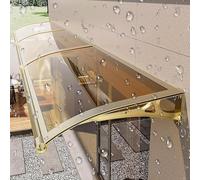 Tenda da esterno in alluminio, protezione dai raggi UV, protezione da pioggia e neve, elegante parasole per ingresso e terrazza di casa, design resistente alle intemperie.