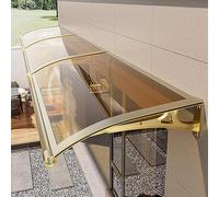 Tenda da esterno in policarbonato marrone resistente ai raggi UV per porta anteriore/posteriore e finestra da giardino. Baldacchino impermeabile e durevole per una maggiore protezione e stile