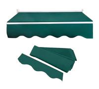 Tenda da esterno in tessuto (senza telaio), resistente alle intemperie, antipolvere e antimacchia, accessorio verde 4 x (13) perfetto per balconi e terrazze