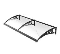 Tenda da esterno per finestra curva, protezione da pioggia e neve, per porta d'ingresso, veranda e patio, dimensioni personalizzate, 80 x 100 cm, design impermeabile e durevole