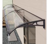 Tenda da esterno per porta d'ingresso, riparo antipioggia con vasca di drenaggio, 70 x 200 cm