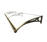 Tenda da esterno per porte e finestre Riparo antipioggia durevole con design grondaia, copertura resistente alle intemperie, 120 x 180 cm, soluzione essenziale per la protezione della casa