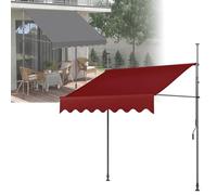 Tenda da esterno regolabile per patio con manovella per balcone, impermeabile, resistente ai raggi UV, perfetta per cortile e giardino ad angolo design.