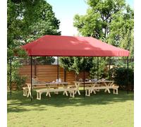 vidaXL Tenda da Festa Pieghevole Pop-Up Bordò 580x292x315 cm