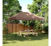 Tenda da Festa Pieghevole Pop-Up Marrone 410x279x315 cm