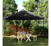 vidaXL Tenda da Festa Pieghevole Pop-Up Nero 292x292x315 cm