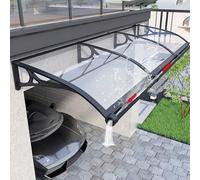 Tenda da finestra esterna con canale di drenaggio, per porte d'ingresso, verande e cortili, 80 x 500 cm, protezione dalle intemperie