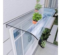 Tenda da finestra in policarbonato 100% impermeabile, silenziosa, senza supporto, perfetta per porte e cortili, protezione invisibile dalla pioggia