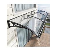 Tenda da finestra in policarbonato, 60 x 220 cm, protezione da pioggia e neve, per persiane solari, copertura durevole per esterni, per la casa, elegante protezione dalle intemperie, facile