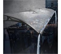 Tenda da finestra in policarbonato, per porta d'ingresso esterna, impermeabile, copertura per tetto del portico per protezione da pioggia e neve, resistente design in lamiera cava