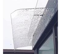 Tenda da finestra in policarbonato per portico, porta principale e patio esterno, protezione dai raggi UV, riparo da pioggia e neve, 50 x 230 cm (20 x 91 pollici) e tettoia resistente alle intemperie
