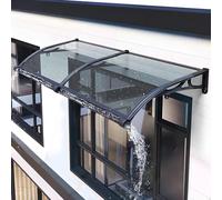 Tenda da finestra in policarbonato - Protezione da sole e pioggia per esterni, resistente ai raggi UV per veranda, patio, terrazza, soluzione di copertura resistente alle intemperie