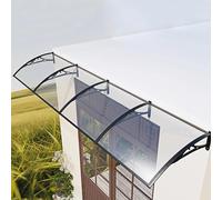Tenda da finestra moderna in policarbonato per porta anteriore/posteriore, protezione dalle intemperie da pioggia, neve e luce solare (60 x 240 cm)