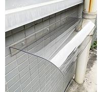 Tenda da finestra per esterni, impermeabile, per porta d'ingresso, patio, giardino, 50 x 250 cm, in policarbonato, per veranda e riparo dalla pioggia