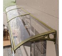 Tenda da finestra per esterni in alluminio e policarbonato, resistente ai raggi UV, protezione da pioggia e neve, elegante e alla moda, per la casa, design silenzioso ed elegante.