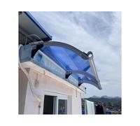 Tenda da giardino a baldacchino per esterni, resistente al vento, con sistema di drenaggio, facile scarico dell'acqua piovana, 65 x 400 cm, per terrazze e finestre