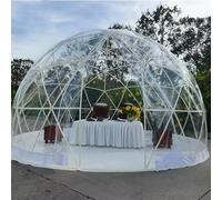 Tenda da giardino a cupola, riparo geodetico da esterno per 8-10 persone, gazebo trasparente per cortili e giardinaggio