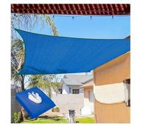 Tenda da giardino blu scuro di dimensioni personalizzate, resistente ai raggi UV, resistente agli strappi, traspirante, baldacchino antipioggia per spazi esterni, 3,6 m x 3,6 m, durevole Malla Sombra.
