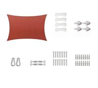 Tenda da giardino impermeabile, 3 x 4 m, parasole, con kit di fissaggio e 3 corde, ideale per verande, vele, parapioggia e protezione solare.
