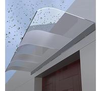 Tenda da giardino in policarbonato impermeabile, elegante baldacchino per esterni con protezione UV 40 e parasole a 360° per ingresso, decorazione per la casa durevole e resistente alle intemperie
