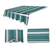 Tenda da giardino in tessuto di ricambio, copertura in tela retrattile, parasole per esterni per terrazze e finestre, tessuto Oxford in PVC, telaio non incluso