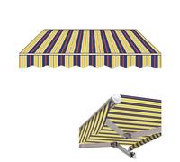 Tenda da giardino in tessuto di ricambio, copertura in tela retrattile, parasole per esterni per terrazze e finestre, tessuto Oxford in PVC, telaio non incluso