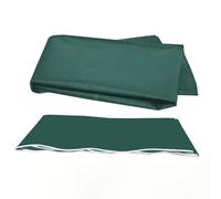 Tenda da giardino in tessuto di ricambio, copertura per baldacchino da esterno con mantovana, design senza cornice in diverse dimensioni, verde, 3 x 1,5 m, ideale per terrazze e terrazze