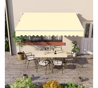 Tenda da giardino manuale retrattile, impermeabile e resistente ai raggi UV, gazebo da esterno per terrazza e portico (7 x 3 m)