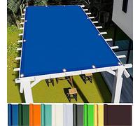 Tenda da giardino per esterni, 5 x 5 m, in poliestere PES, resistente ai raggi UV, impermeabile, con corda inclusa, per patio, cortile, prato