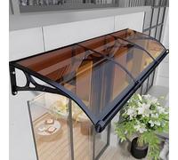 Tenda da giardino per esterni, marrone, 80 x 180 cm, protezione da pioggia e sole, resistente alle intemperie con lavandino di scarico, ideale per porte e ingressi, soluzione di ombra esterna durevole