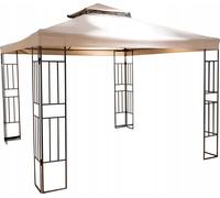 Tenda da giardino pieghevole, in acciaio, beige, 270x300 cm