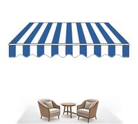 Tenda da giardino portatile retrattile, impermeabile, baldacchino da balcone con montaggio a parete, 5 x 1,5 m/5 x 2 m/5 x 2,5 m, opzioni di dimensioni per ombra esterna e protezione solare