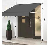 Tenda da giardino regolabile da 3 m, con manovella, resistente alle intemperie, per balcone e porta, soluzione indipendente per l'ombra del giardino