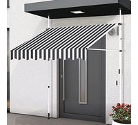 Tenda da giardino regolabile in altezza, 4 m, con manovella, per balconi e porte, resistente alle intemperie