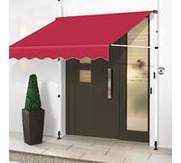 Tenda da giardino regolabile in altezza, 4 m, con manovella, per balconi e porte, resistente alle intemperie